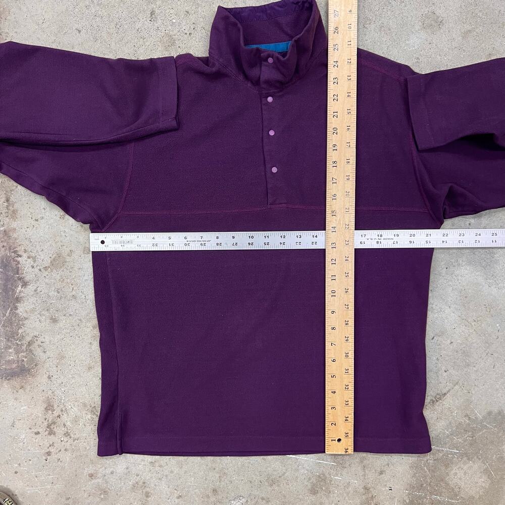 Vintage 90s Patagonia Synchilla Micro Fleece Shirt Snap T Front USA Base Layer M - Picture 8 of 8
